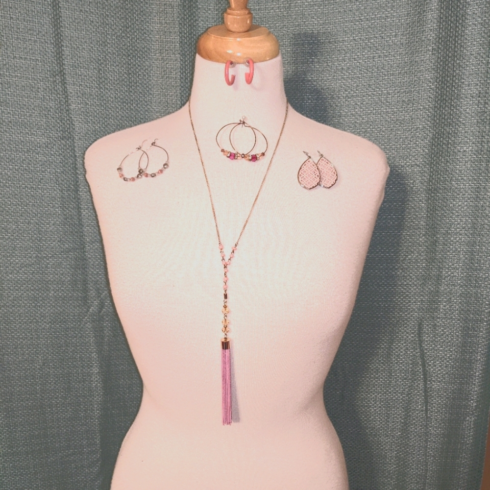 Pink Jewelry Set
